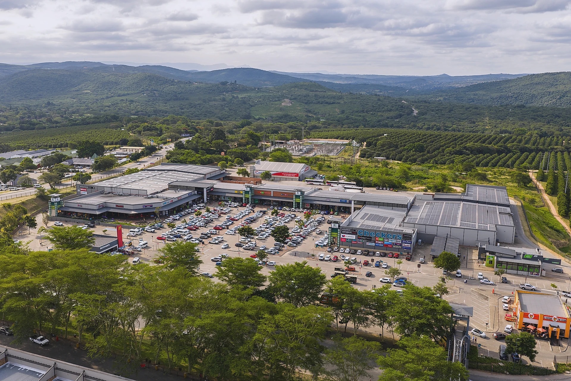Hazyview Junction from the air